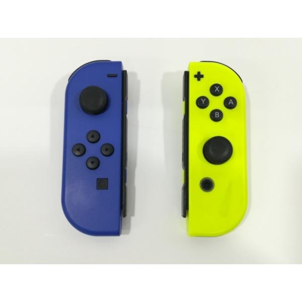 【中古】Nintendo Switch Joy-Con (L)ブルー/(R) ネオンイエロー [コントローラー] HAC-A-JAPAA【大阪本店】保証期間１週間【ランクC】