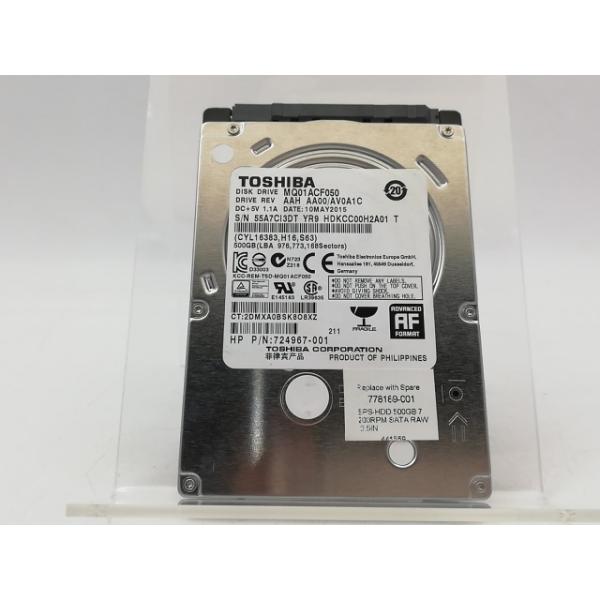 ■分類：2.5インチ 内蔵型SATA HDD■ランク：中古■メーカー：TOSHIBA■製造番号：55A7CI3DTYR9■保証期間：１週間■注意事項：お客様のモニター発色の具合によって、実際の商品と色合いが異なる場合があります。