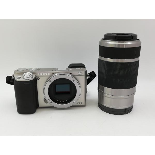 【中古】SONY α6000 ダブルズームレンズキット ILCE-6000Y シルバー【大宮東口】保証期間１ヶ月【ランクB】