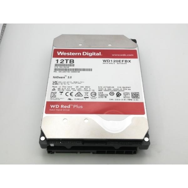 中古】W.D. WD120EFBX WD Red Plus 12TB/7200rpm/256MB/6Gbps【新橋