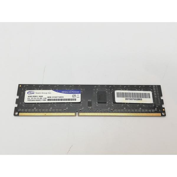 ■分類：メモリー■ランク：中古■メーカー：DDR3■製造番号：S150714035■備考：Team 付属品：本体のみ■保証期間：１週間■注意事項：お客様のモニター発色の具合によって、実際の商品と色合いが異なる場合があります。