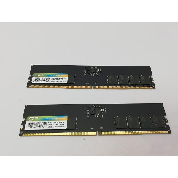 【美品】 DDR5-4800 32GBメモリ16GB×2 PC5-38400 中古】DDR5 16GB 2枚組（合計32GB） DDR5-4800(PC5-38400