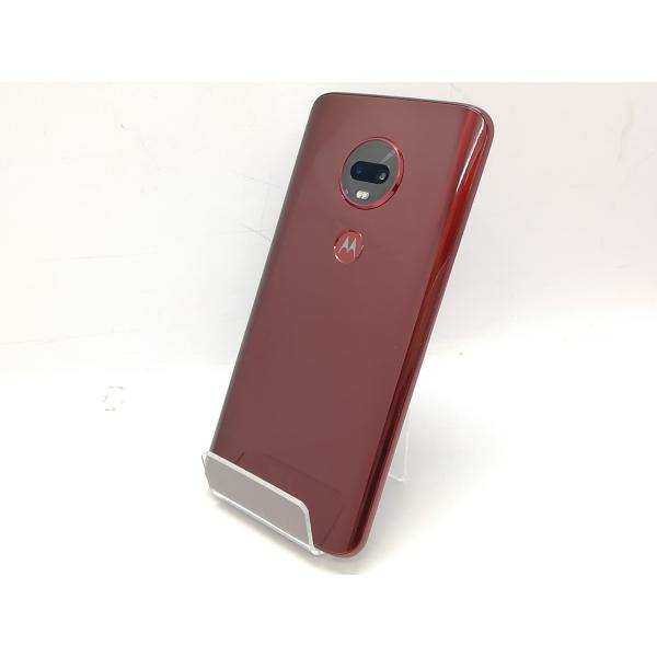 【中古】MOTOROLA 国内版 【SIMフリー】 Moto G7 Plus XT1965-3 ビバレッド PADU0002JP【立川フロム中武】保証期間１週間【ランクC】