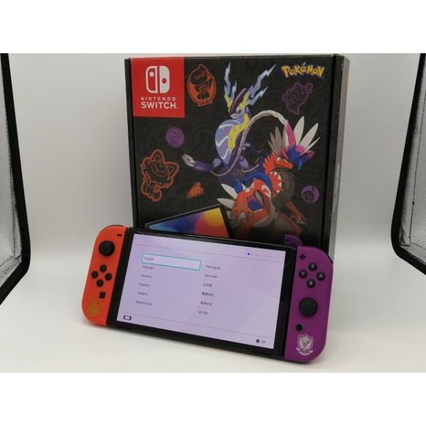 中古】Nintendo Switch 本体 (有機ELモデル) HEG-S-KEAAA スカーレット