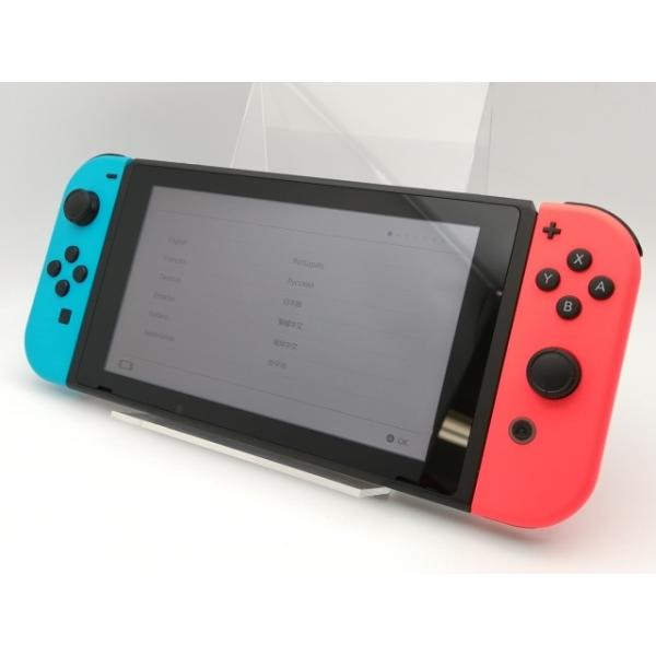 中古】Nintendo Switch 本体 Joy-Con(L) ネオンブルー/(R) ネオン