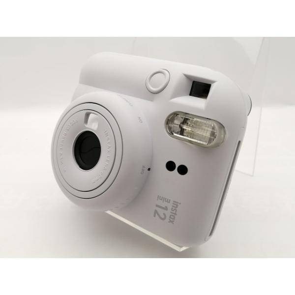 美品　instax mini12 チェキ ホワイト 動作確認済 中古】FujiFilm instax mini 12 チェキ [クレイホワイト]【神保町
