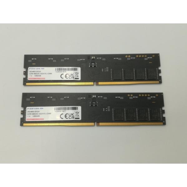 32GB x 2枚 (64GB)DDR5 デスクトップメモリバー 新品未使用 中古】DDR5 32GB 2枚組（合計64GB） DDR5-4800(PC5-38400