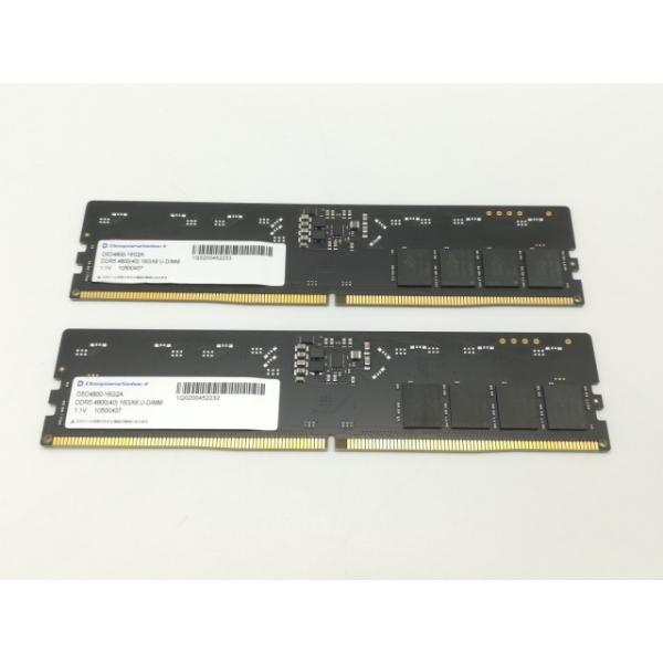 未使用 DDR5-4800 32GB(16GB×2) デスクトップ用メモリ 中古】DDR5 16GB 2枚組（合計32GB） DDR5-4800(PC5-38400
