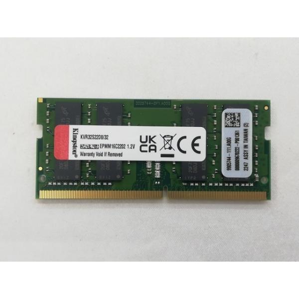 Kingston DDR4-3200 SODIMM 32GB 1枚 ノートPC 中古】260PIN 32GB DDR4-3200(PC4-25600) SODIMM【ノートPC用】【秋葉3