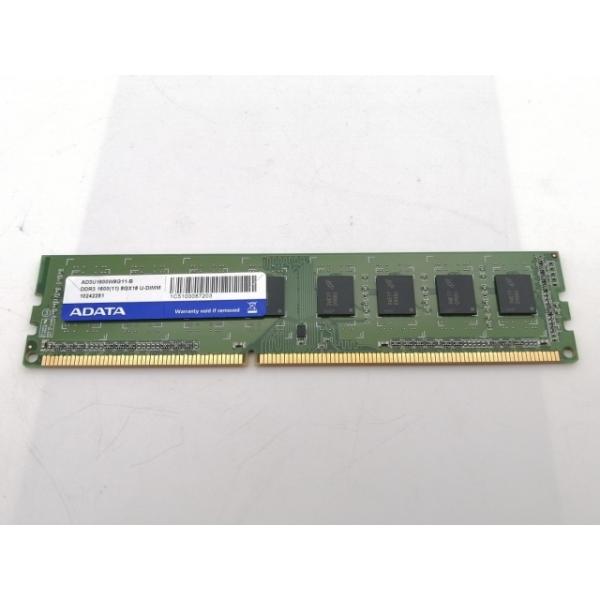 ■分類：メモリー■ランク：中古■メーカー：DDR3■製造番号：1C5100087203■備考：メーカー：ADATA付属品：本体のみ■保証期間：１週間■注意事項：お客様のモニター発色の具合によって、実際の商品と色合いが異なる場合があります。