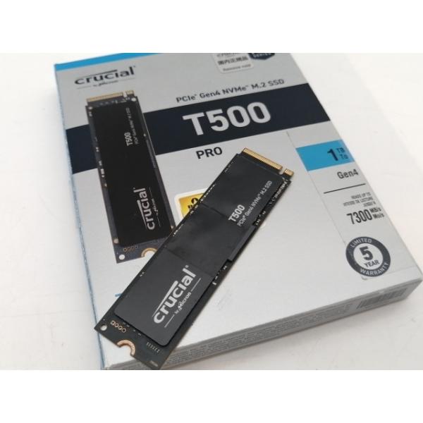 中古】Crucial T500 CT1000T500SSD8JP 1TB/M.2 2280 (PCIe4.0 NVMe