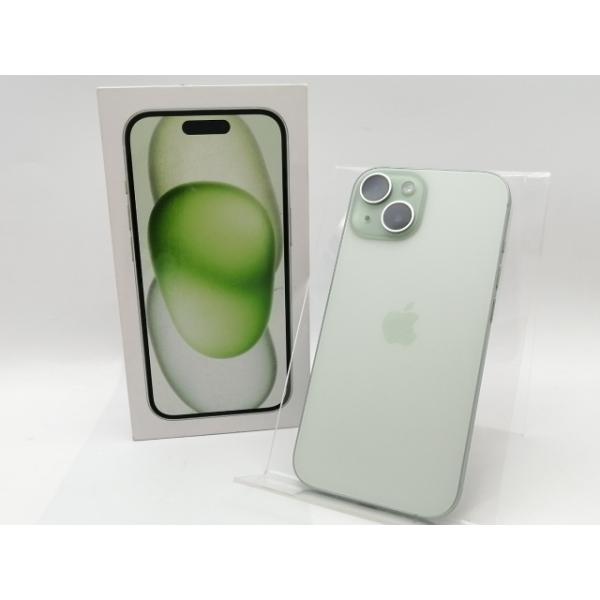 中古】Apple docomo 【SIMフリー】 iPhone 15 256GB グリーン MTMT3J/A