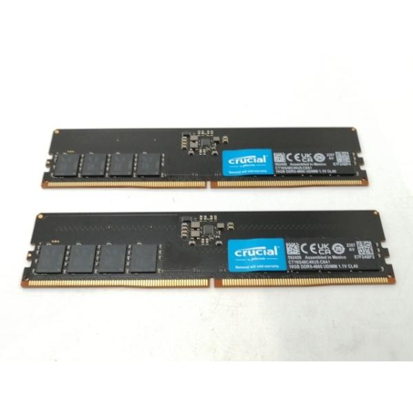 中古】DDR5 16GB 2枚組（合計32GB） DDR5-4800(PC5-38400