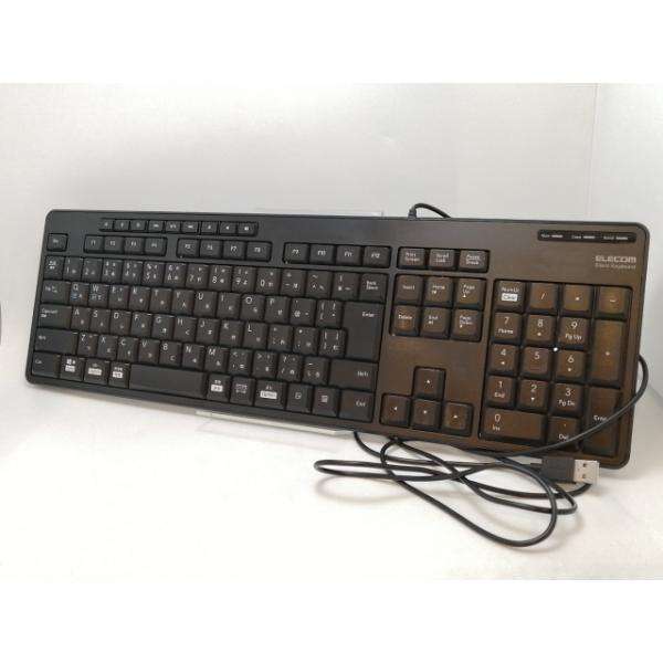 【中古】ELECOM TK-FCM114S USB有線キーボード【津田沼】保証期間１週間