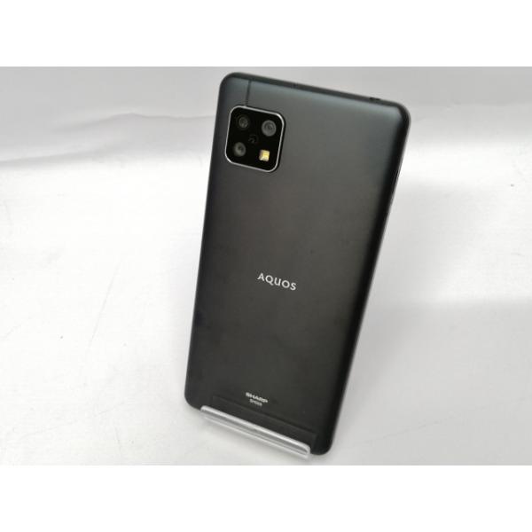 中古】SHARP au 【SIMロック解除済み】 AQUOS sense5G ブラック 4GB
