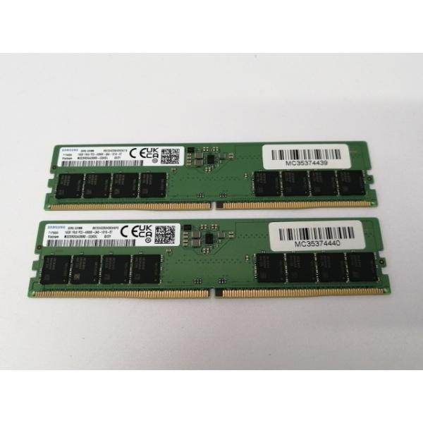 【美品】 DDR5-4800 32GBメモリ16GB×2 PC5-38400 中古】DDR5 16GB 2枚組（合計32GB） DDR5-4800(PC5-38400