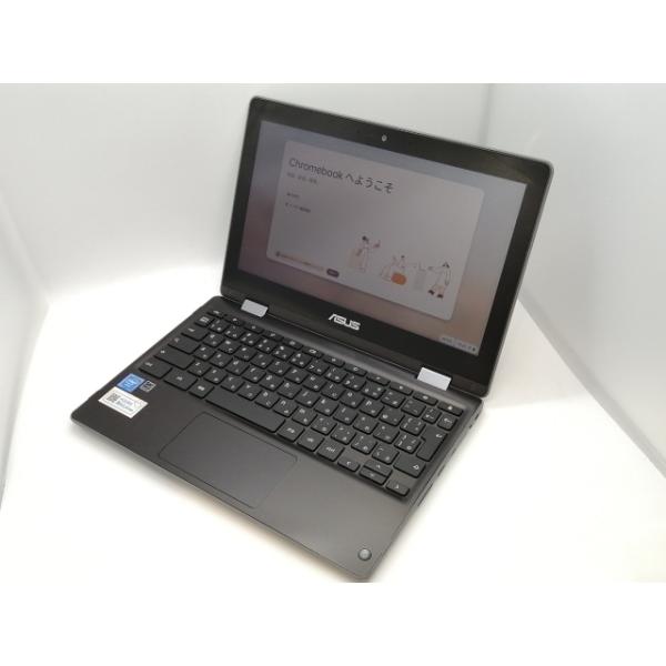 中古】ASUS Chromebook Flip C214MA C214MA-BW0028 ダークグレー【高崎