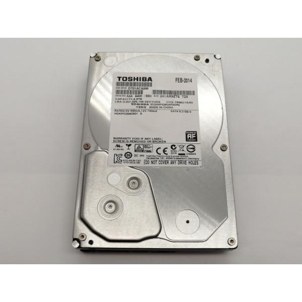 【中古】TOSHIBA DT01ACA200 2TB/7200rpm/64MB/6Gbps【大須アメ横】保証期間１週間