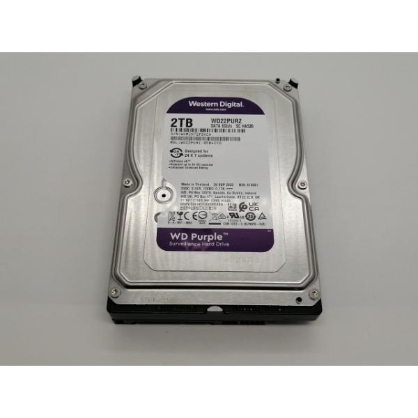 中古】W.D. WD22PURZ WD Purple 2TB/256MB/6Gbps【大須アメ横】保証
