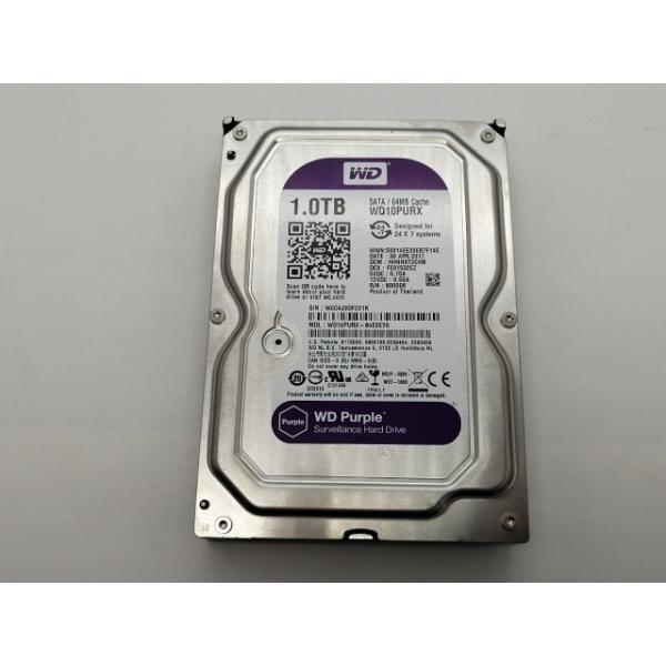 【中古】W.D. WD10PURX WD Purple 1TB/IntelliPower/64MB/6Gbps【大須アメ横】保証期間１週間