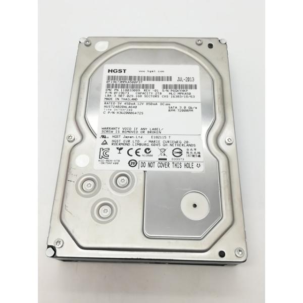 ■分類：3.5インチ 内蔵型SATA HDD■ランク：中古■メーカー：HGST■製造番号：P6GKYHKP■備考：付属品：本体のみ■保証期間：１週間■注意事項：お客様のモニター発色の具合によって、実際の商品と色合いが異なる場合があります。
