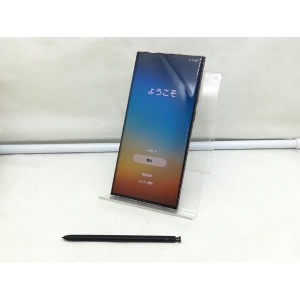 au版 SIMフリー Galaxy S22 Ultra 本体 バーガンディ ムスビー｜【SIM