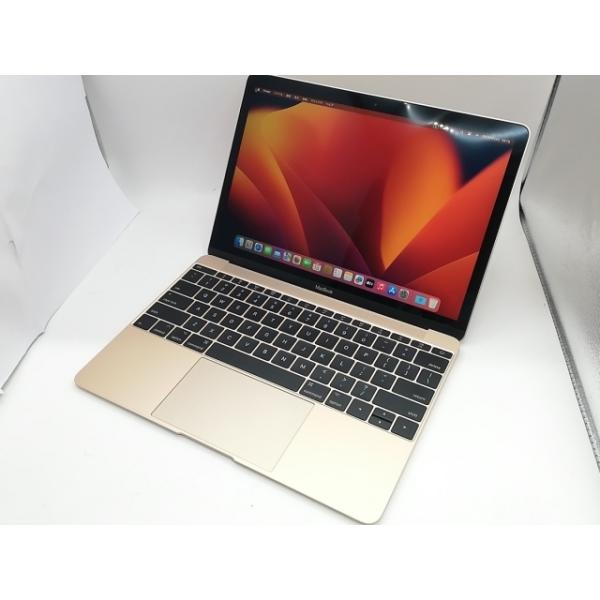 美品 MacBook 12インチ 8GB 256GB ゴールド MNYK2J/A 中古】Apple MacBook 12インチ CoreM3:1.2GHz 256GB ゴールド MNYK2J/A