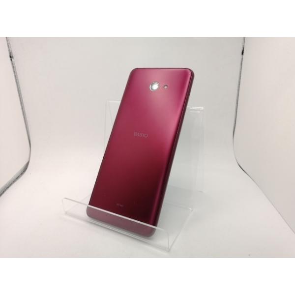 KYOCERA BASIO4 レッド 中古】KYOCERA au 【SIMロック解除済み】 BASIO4 ワインレッド 3GB