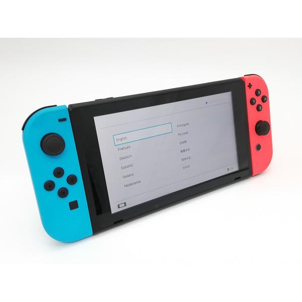 【中古】Nintendo Switch 本体 Joy-Con(L) ネオンブルー/(R) ネオンレッド HAD-S-KABAA  【2019年8月】【ECセンター】保証期間１ヶ月【ランクB】