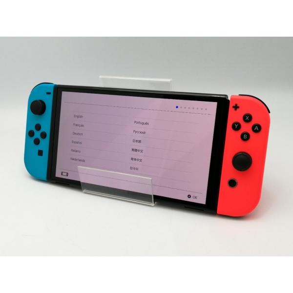 任天堂Switch 有機EL HEG-S-KABAA(JPN) 中古】Nintendo Switch 本体 (有機ELモデル) HEG-S-KABAA ネオンブルー
