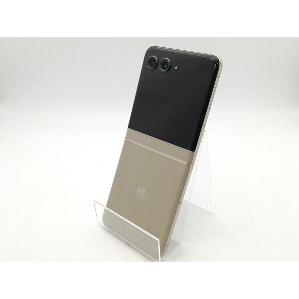 中古】MOTOROLA SoftBank 【SIMフリー】 motorola razr 50s サンド