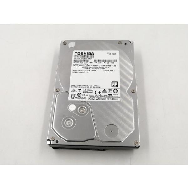 ■分類：3.5インチ 内蔵型SATA HDD■ランク：中古■メーカー：TOSHIBA■製造番号：27F11A1ASTZ6■備考：付属品：本体のみ■保証期間：１週間■注意事項：お客様のモニター発色の具合によって、実際の商品と色合いが異なる場合...