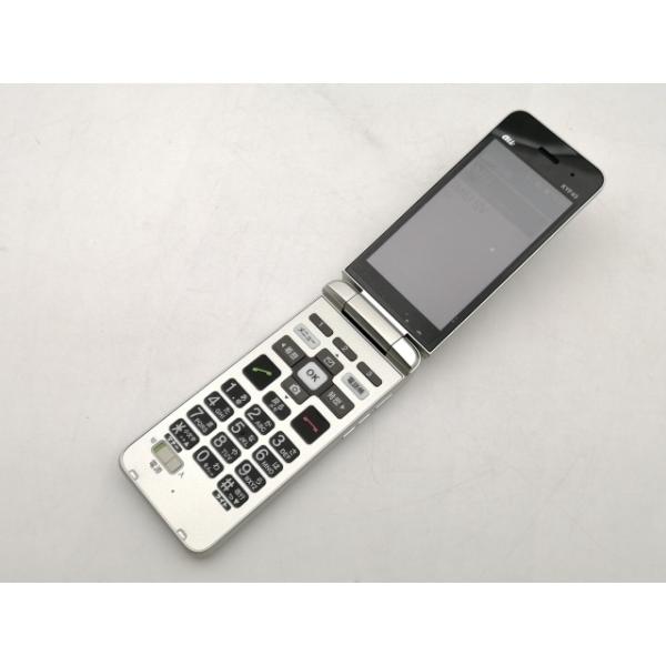 中古】KYOCERA au 【SIMロックあり】 かんたんケータイ ライト KYF43