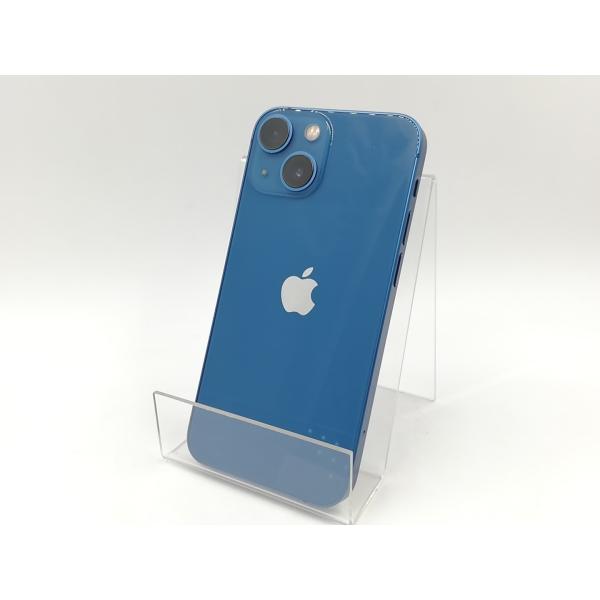 【中古】Apple au 【SIMフリー】 iPhone 13 mini 128GB ブルー MLJH3J/A【千葉】保証期間１ヶ月【ランクC】