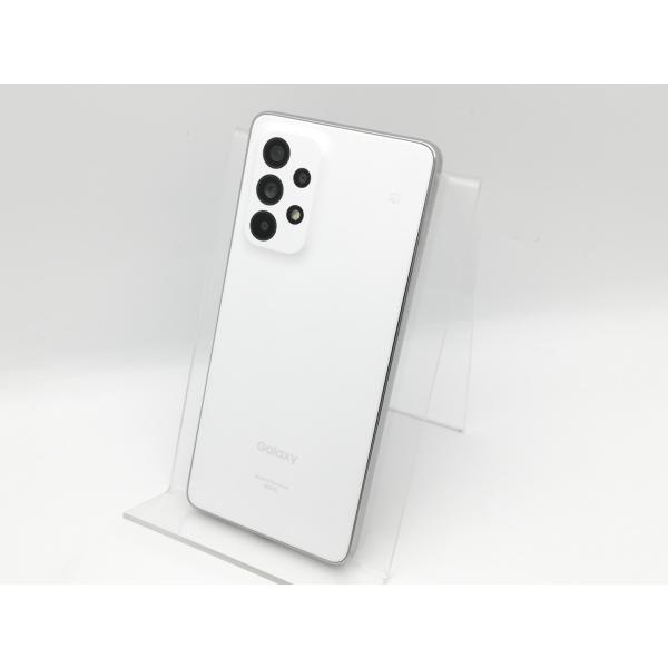 中古】SAMSUNG au 【SIMフリー】 Galaxy A53 5G オーサムホワイト 6GB 
