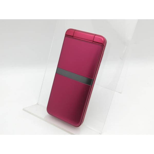 中古】KYOCERA docomo 【SIMフリー】 DIGNOケータイ レッド KY-42C