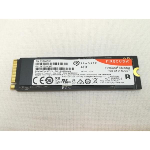 中古】Seagate FireCuda 530(ZP4000GM30013) 4TB/M.2 2280(PCIe4.0