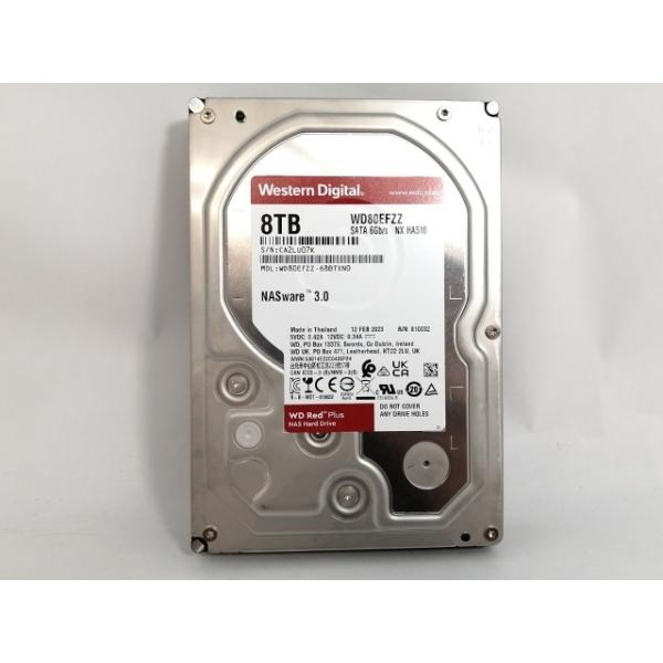 中古　WD Red Plus 8TB HDD WD80EFZZ 1台 中古】W.D. WD80EFZZ WD Red Plus 8TB/5640rpm/128MB/6Gbps【新宿
