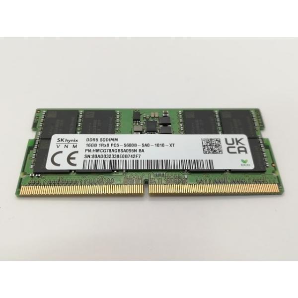 中古】262PIN SODIMM 16GB DDR5-5600(PC5-44800)【ノートPC用】【戸塚