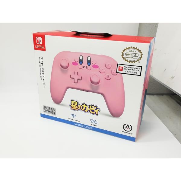 【未使用】PowerA PowerA ワイヤレスコントローラー for Nintendo Switch NSGP0348JP-01 [星のカービィ ほおばり]【DS秋葉】保証期間１週間