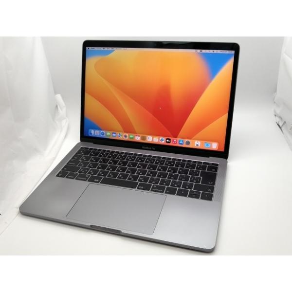 【中古】Apple MacBook Pro 13インチ Corei5:2.3GHz Touch Bar無し 128GB スペースグレイ MPXQ2J/A (Mid 2017)【OSU301】保証期間１ヶ月【ランクC】