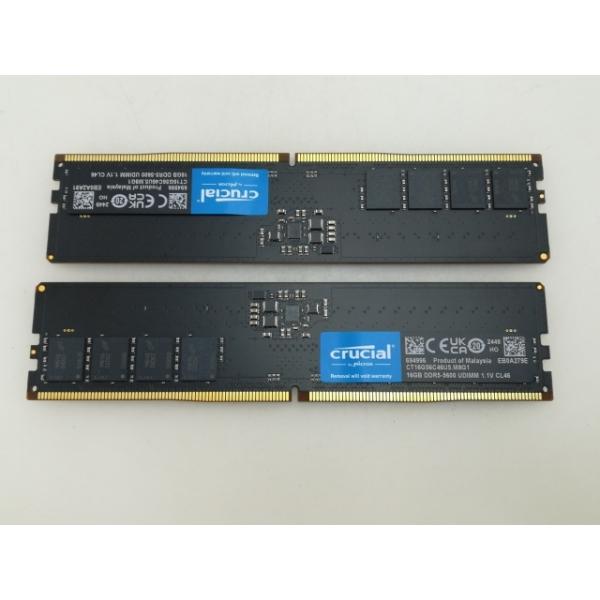 中古】DDR5 16GB 2枚組（合計32GB） DDR5-5600(PC5-44800
