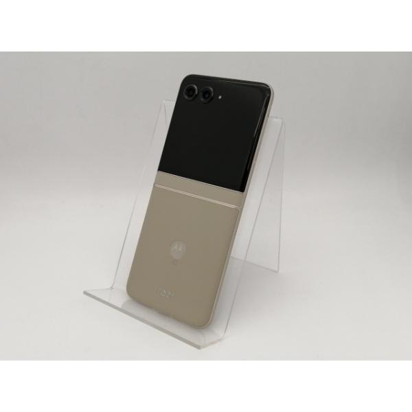 中古】MOTOROLA SoftBank 【SIMフリー】 motorola razr 50s サンド