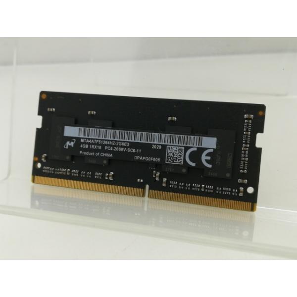 ■分類：メモリー■ランク：中古■メーカー：260PIN■製造番号：Micron■備考：Micron付属品：本体のみ■保証期間：１週間■注意事項：お客様のモニター発色の具合によって、実際の商品と色合いが異なる場合があります。