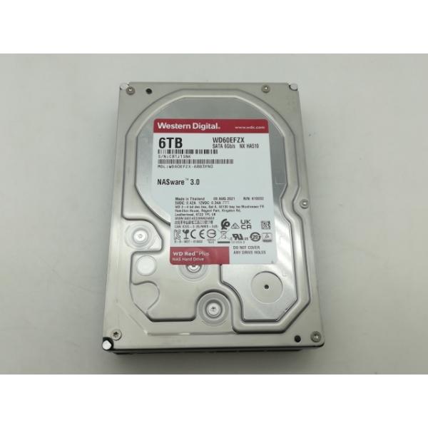 中古】W.D. WD60EFZX WD Red Plus 6TB/5640rpm/128MB/6Gbps【大須