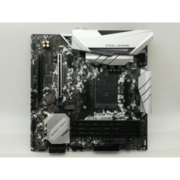 【中古】ASRock B450M Steel Legend B450/AM4/MicroATX【大須】保証期間１週間