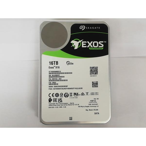 中古】Seagate ST16000NM001G Exos X16 16TB/7200rpm/256MB/6Gbps