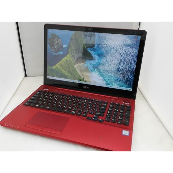 富士通 LIFEBOOK AH77/B1 レッド(初期化済_すぐ使えます) ノートPC