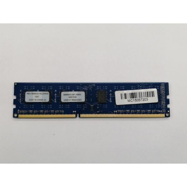 ■分類：メモリー■ランク：中古■メーカー：DDR3■製造番号：KS 7203 7204■備考：※複数在庫の商品の為、画像はイメージです。 Kingston [RBU1600D3U1ELD/4GE] 付属品：本体のみ■保証期間：１週間■注意事...