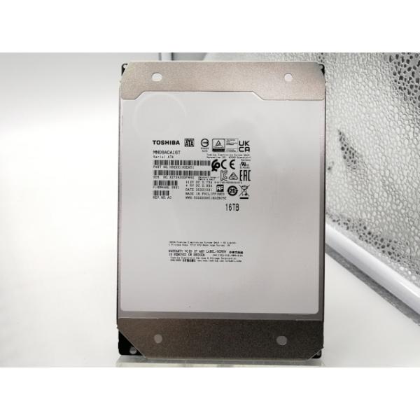 中古】TOSHIBA MN08ACA16T 16TB/7200rpm/512MB/6Gbps【ECセンター